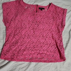 Pink Floral Lace shirt